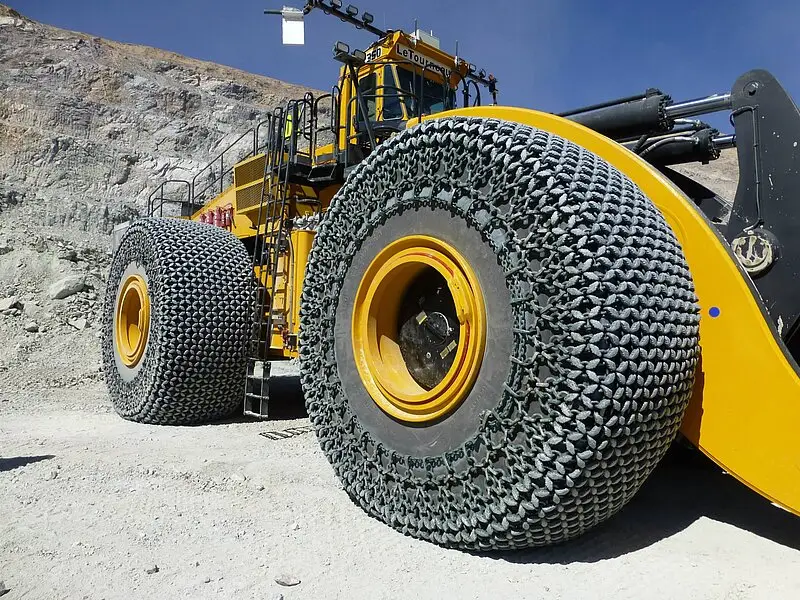 Loader lastik koruma zinciri